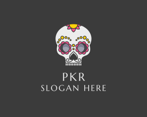 Festival - Festive Calavera Skull logo design