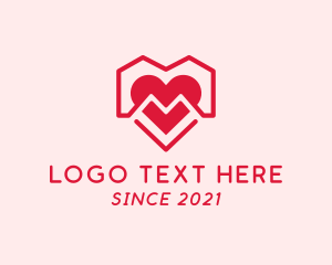 Valentine - Realty House Heart Healthcare logo design