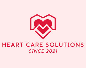 Realty House Heart Healthcare logo design