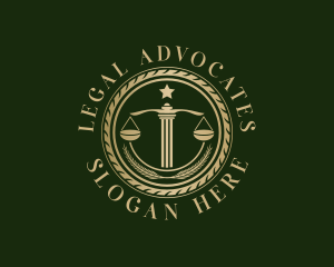 Justice Prosecutor Judiciary logo design