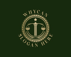 Jurist - Justice Prosecutor Judiciary logo design