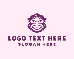 Purple - Wild Monkey Clan logo design