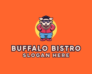 Cool Buffalo Rapper logo design