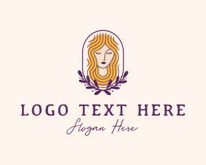 Organic - Floral Beauty Woman logo design