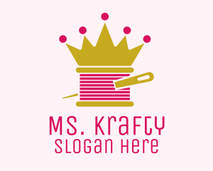 Handicraft - Gold Crown Yarn logo design