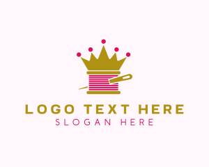 Luxury - Gold Crown Yarn logo design