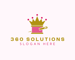 Gold Crown Yarn  logo design