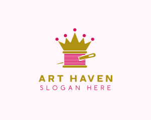 Gold Crown Yarn  logo design