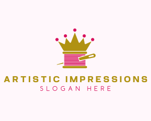 Gold Crown Yarn  logo design