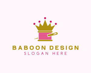 Gold Crown Yarn  logo design