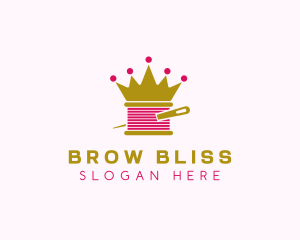 Gold Crown Yarn  logo design