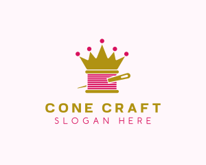 Gold Crown Yarn  logo design