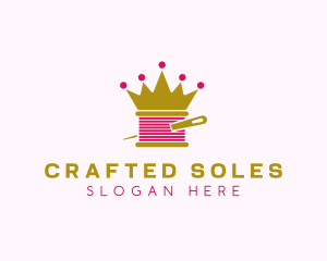 Gold Crown Yarn  logo design