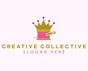 Gold Crown Yarn  logo design