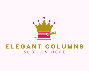 Gold Crown Yarn  logo design