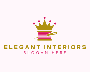 Gold Crown Yarn  logo design