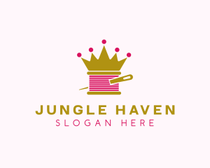 Gold Crown Yarn  logo design