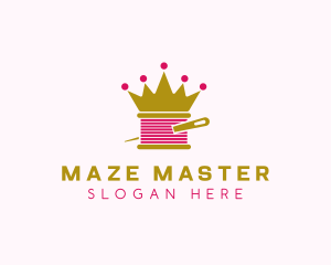 Gold Crown Yarn  logo design