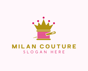 Gold Crown Yarn  logo design