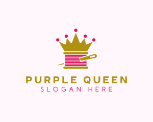 Gold Crown Yarn  logo design