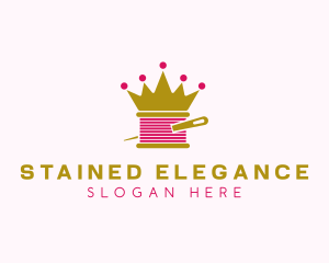 Gold Crown Yarn  logo design