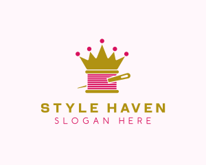 Gold Crown Yarn  logo design