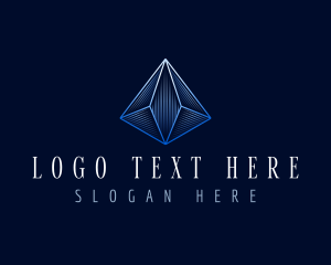 Abstract - Pyramid Tech Company logo design