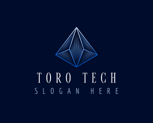 Pyramid Tech Company logo design