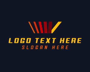 Speed - Speedometer Letter V logo design