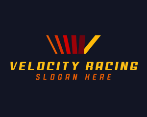 Speedometer Letter V logo design