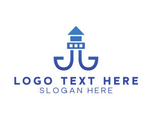 Lighthouse Tower Structure logo design