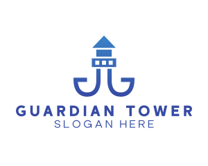 Lighthouse Tower Structure logo design