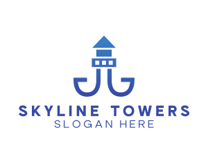 Lighthouse Tower Structure logo design