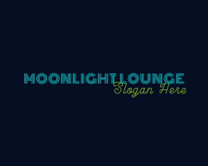 Nightlife - Retro Neon Club logo design