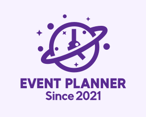 Planetarium - Outer Space Time logo design