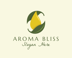 Diffuser - Organic Oil Leaf logo design