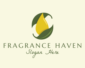 Organic Oil Leaf logo design