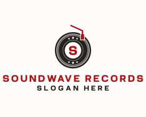 Music Record Vinyl logo design