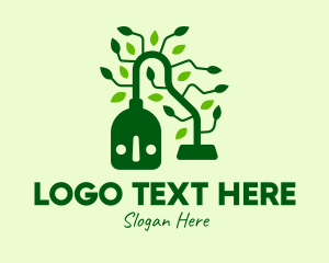 Clean - Nature Vacuum Cleaner logo design