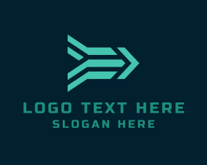 Payload - Abstract Shipping Arrow logo design