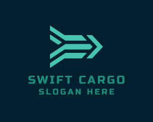 Shipping - Abstract Shipping Arrow logo design