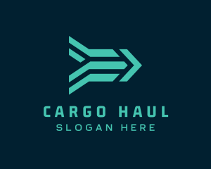 Abstract Shipping Arrow logo design