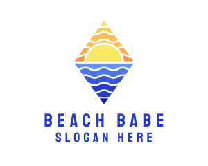 Sunset Beach Travel  logo design