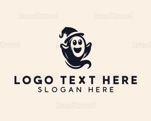 Scary Halloween Ghost Logo | BrandCrowd Logo Maker