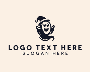 Ghost - Scary Halloween Ghost logo design