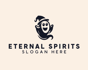 Scary Halloween Ghost logo design