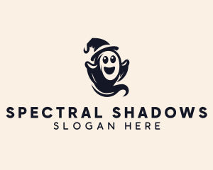 Scary Halloween Ghost logo design