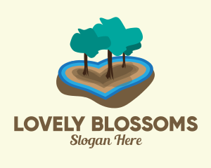 Lovely - Love Island Forest logo design