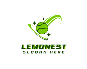 Tennis Ball Sports Logo
