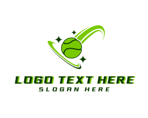 Tennis Ball Sports Logo
